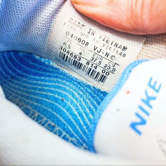 Nike Running Shox VJ-N 2008 Women’s 308683 Shoes White/Orange/Blue Sz 6.5 - Picture 9 of 12